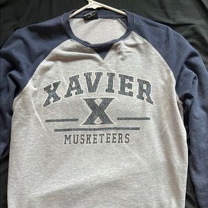 Colosseum Navy and White Sweatshirt